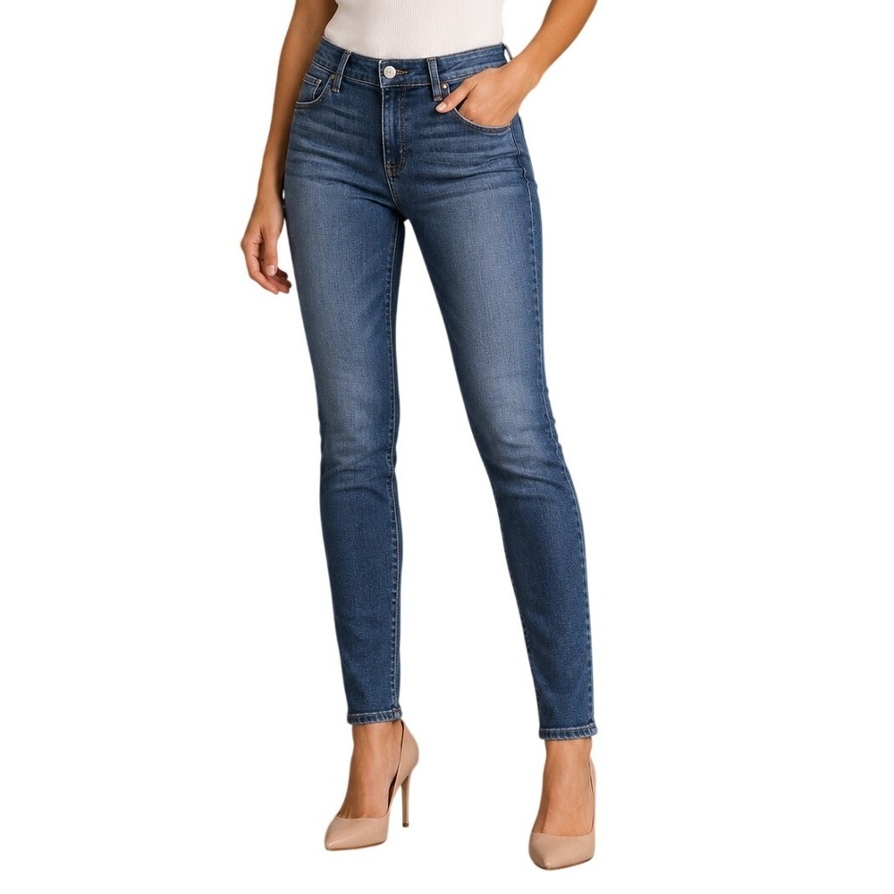 Paige Blue‎ Medium Wash Skinny Mid Rise Denim Jeans Women's 28